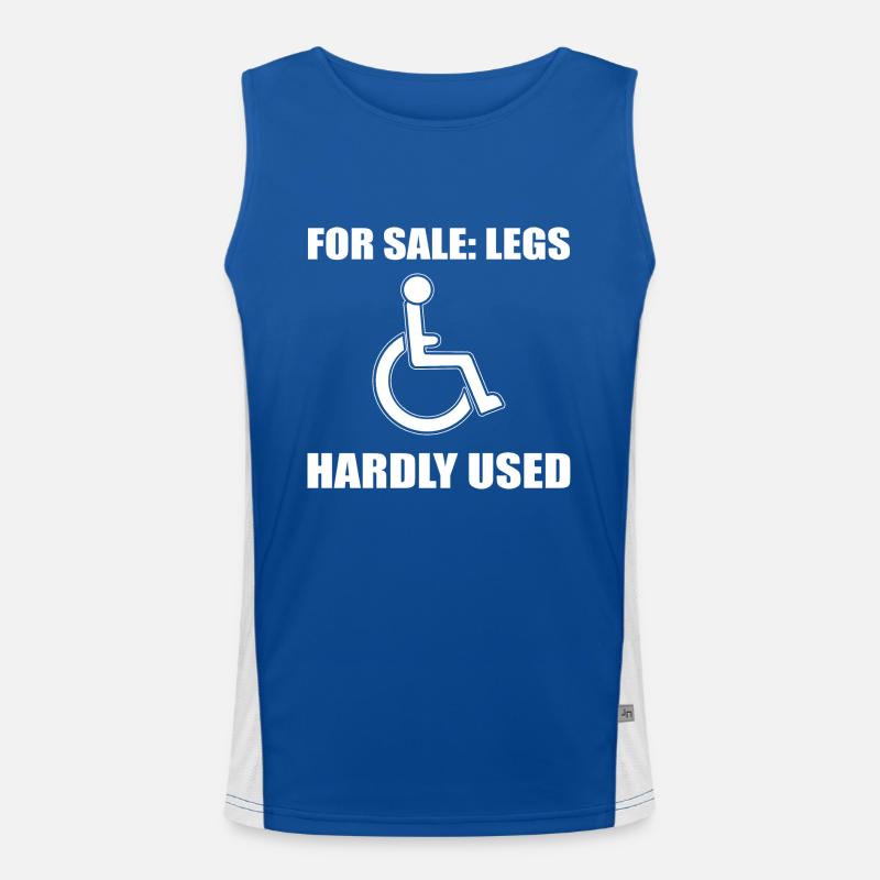 Rollstuhl Funktionelles Kontrast-Tank Top für Männer 