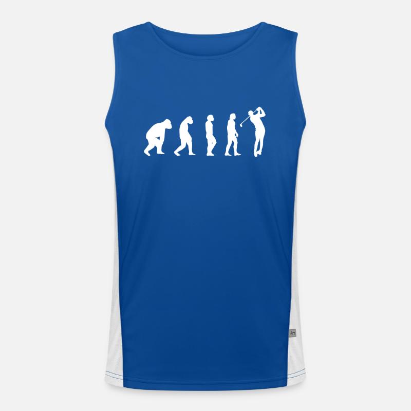 Golfschläger Golf Evolution Golfball Golfer Sport Funktionelles Kontrast-Tank Top für Männer 