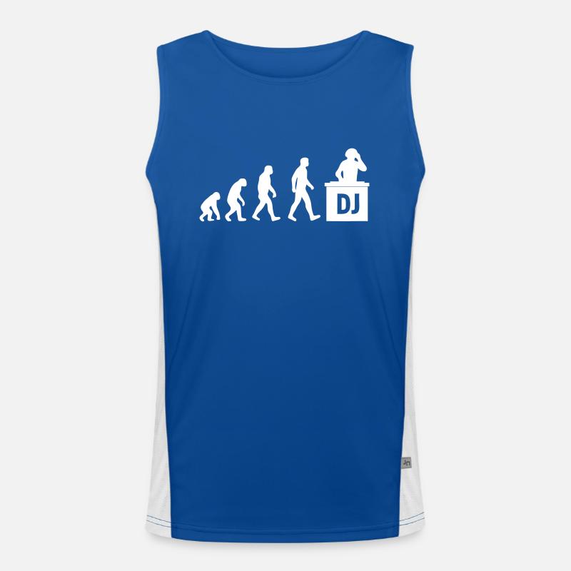 DJ Evolution – Electronic Music Men's Functional Contrast Tank Top 