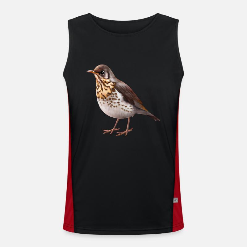 Grive oiseau Débardeur respirant contrasté Homme 