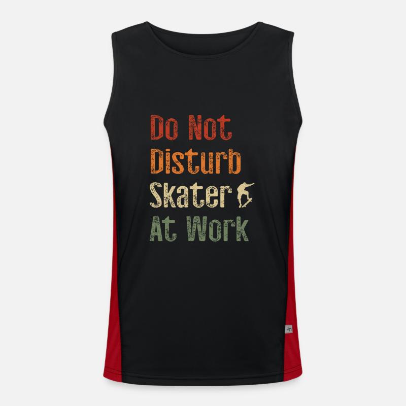 Conception de planche à roulettes pour skateboarder Débardeur respirant contrasté Homme 