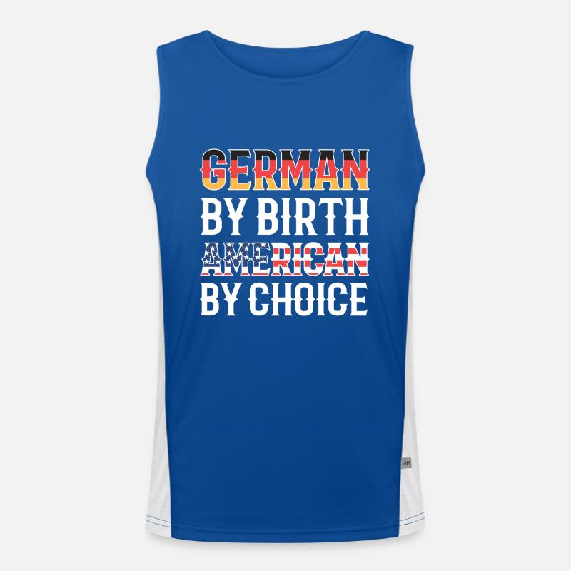 American German Men's Functional Contrast Tank Top 