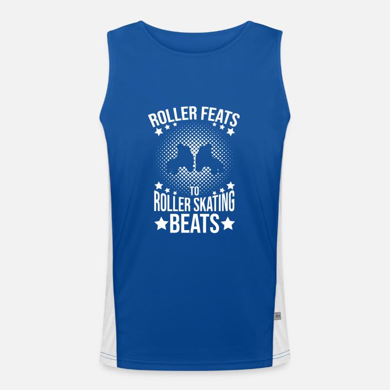 Roller Skating Skate Roller Skating Beats Gift Funktionelles Kontrast-Tank Top für Männer 