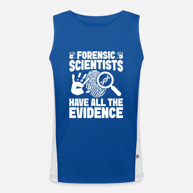 Forensic Analyst Have All Evidence Squad Crime Lab Funktionelles Kontrast-Tank Top für Männer 