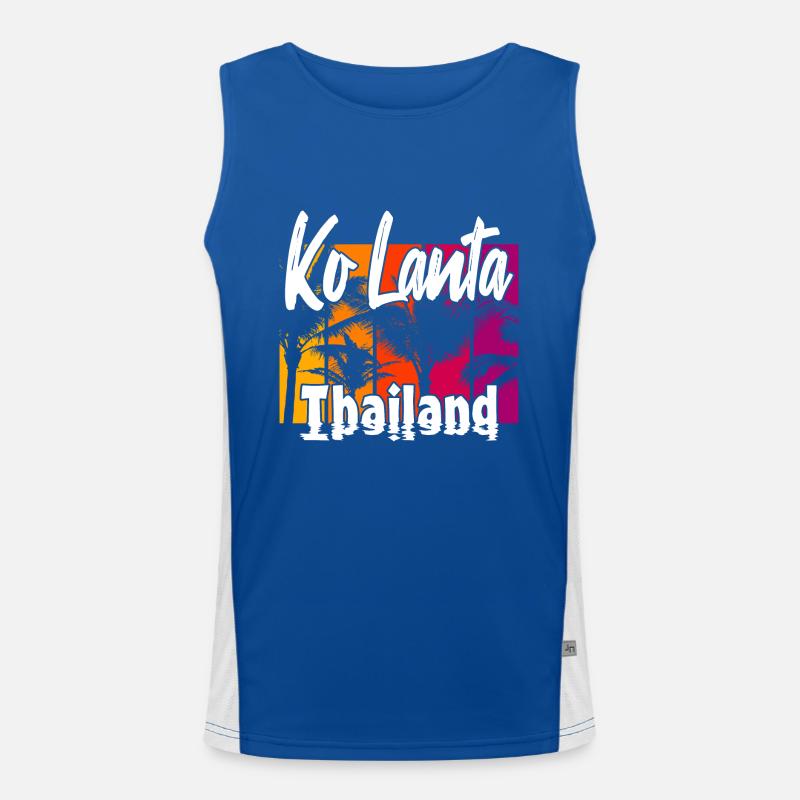 Ko Lanta Thaïlande Débardeur respirant contrasté Homme 