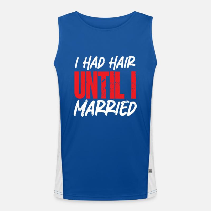 Glatze Kahlköpfigkeit Bart Glatzkopf Funktionelles Kontrast-Tank Top für Männer 