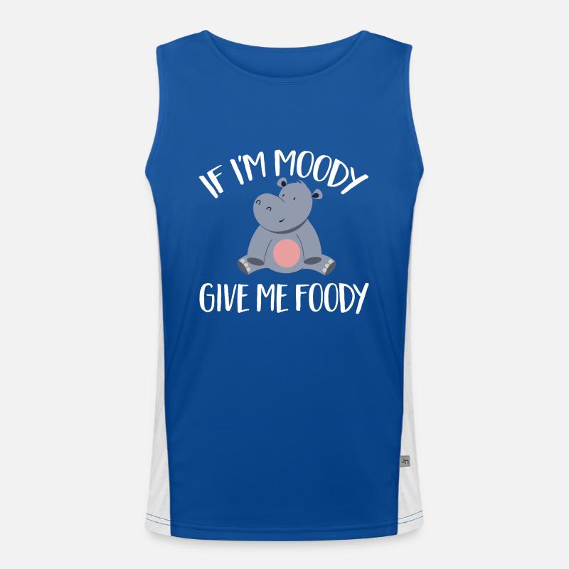 Flusspferd Nilpferd Funktionelles Kontrast-Tank Top für Männer 