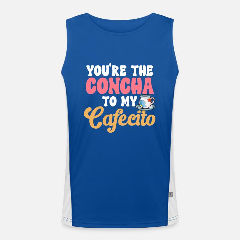 Concha Hispanic Mexikanisch Pan Dulce Funktionelles Kontrast-Tank Top für Männer 