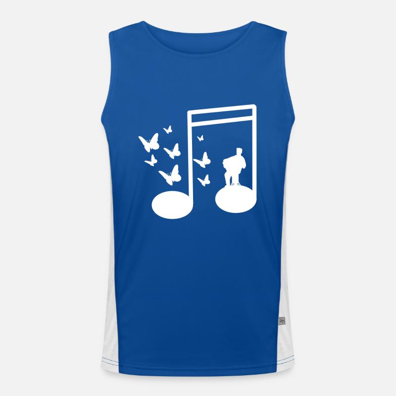 Akkordeon Funktionelles Kontrast-Tank Top für Männer 