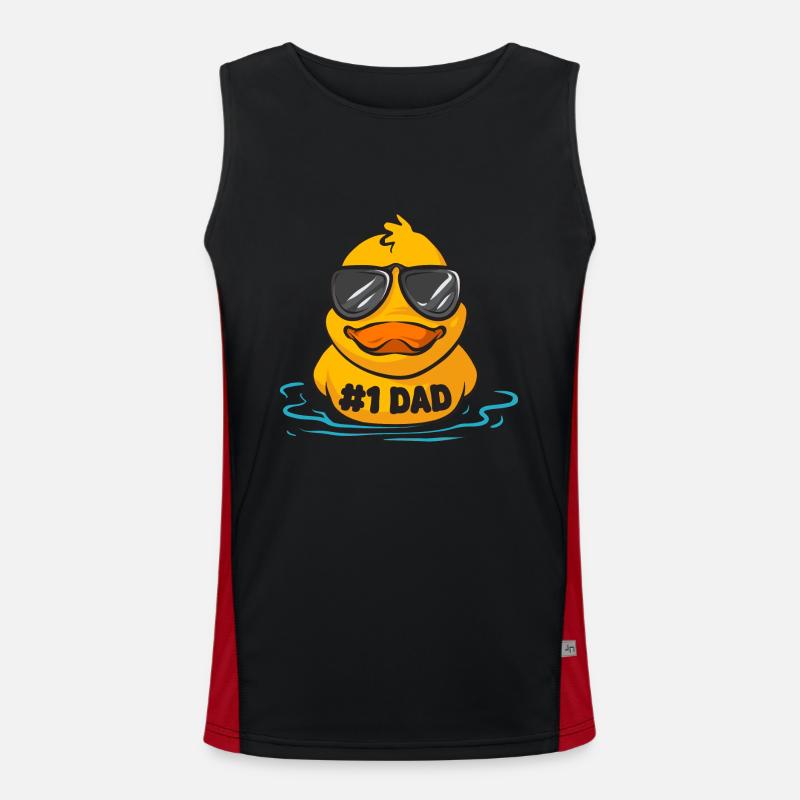 Quietscheentchen Quietscheente Gummiente Funktionelles Kontrast-Tank Top für Männer 