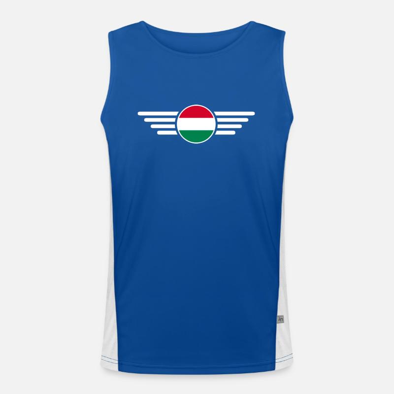 T-shirt design de style hongrois Débardeur respirant contrasté Homme 
