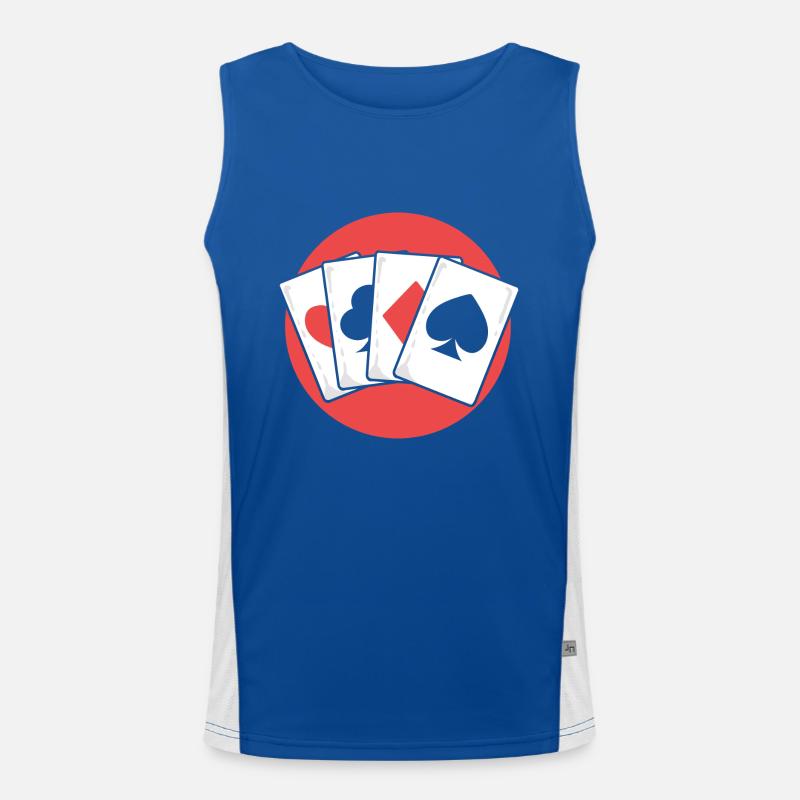 Blackjack Black Jack Funktionelles Kontrast-Tank Top für Männer 