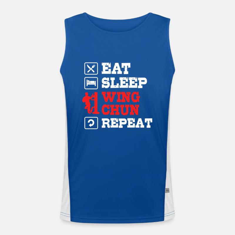 Wing Chun Funktionelles Kontrast-Tank Top für Männer 