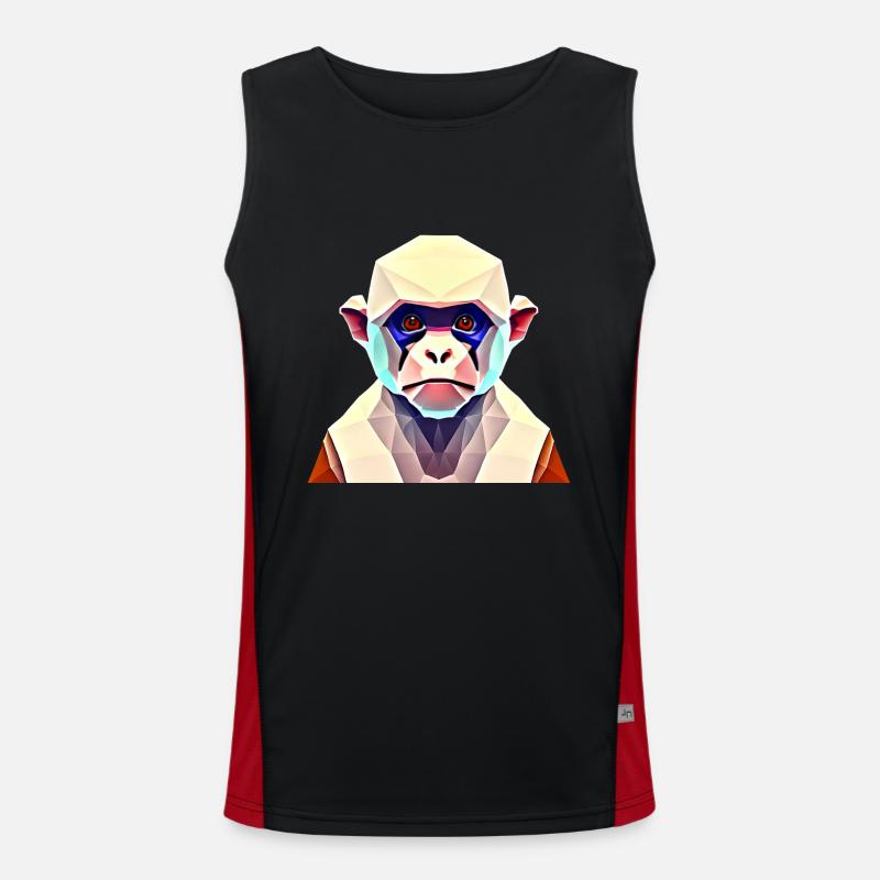 Singe polygonal Débardeur respirant contrasté Homme 