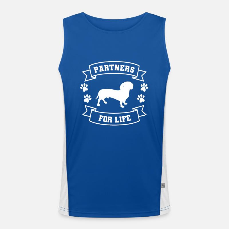 Teckel de Partners for Life Débardeur respirant contrasté Homme 