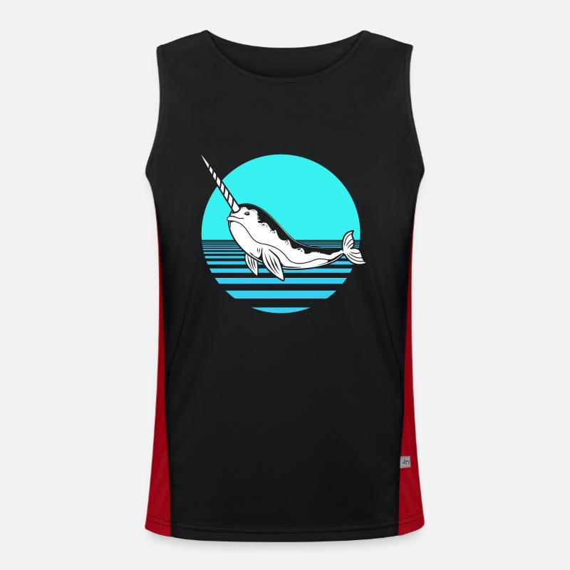 Narwal Funktionelles Kontrast-Tank Top für Männer 