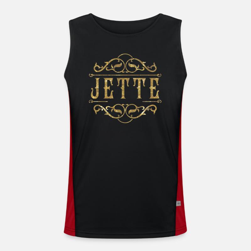 Jette gold Funktionelles Kontrast-Tank Top für Männer 