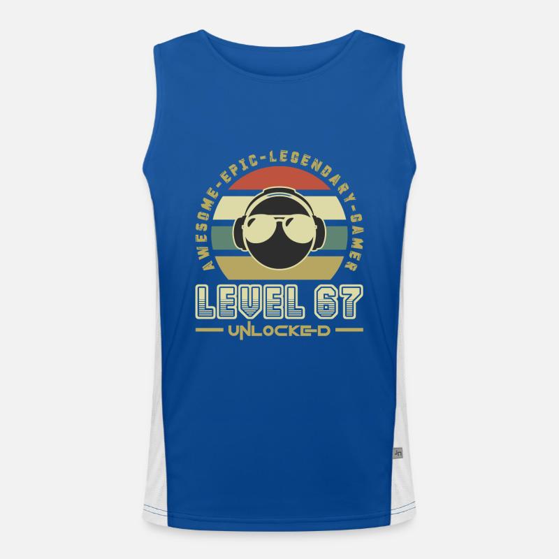 67 Men's Functional Contrast Tank Top 