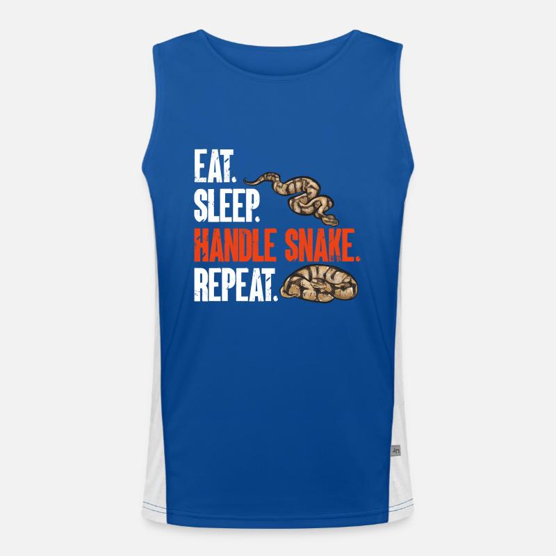 Ball Python Snake King Python Débardeur respirant contrasté Homme 