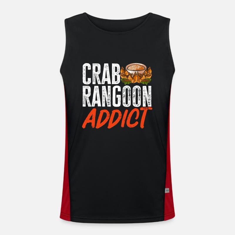 Krabben Rangoon Crab Rangoon Funktionelles Kontrast-Tank Top für Männer 