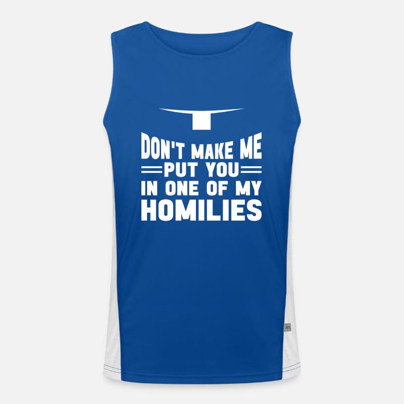 Priest Catholic Christian priest Men's Functional Contrast Tank Top 