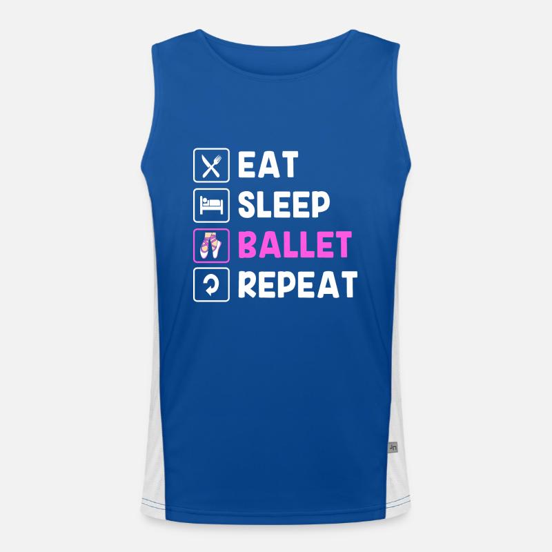Ballet Ballet Dancer Men's Functional Contrast Tank Top 