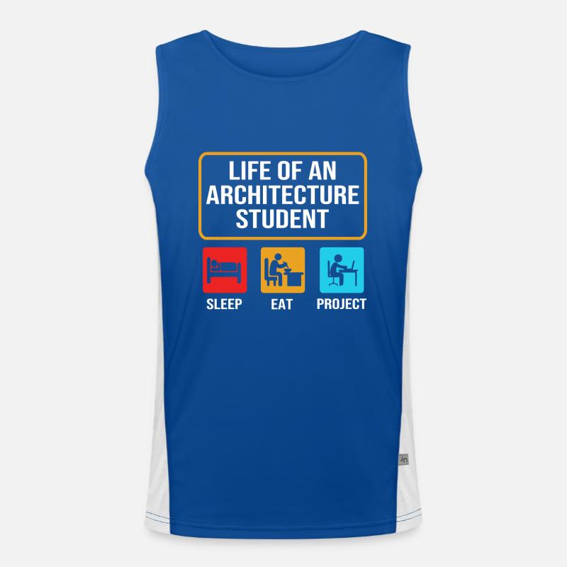 Architecte Architecture Débardeur respirant contrasté Homme 