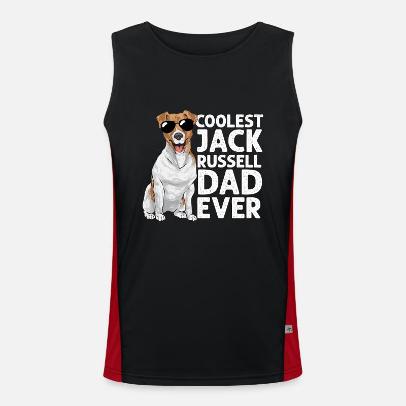 Jack Russell Terrier Funktionelles Kontrast-Tank Top für Männer 