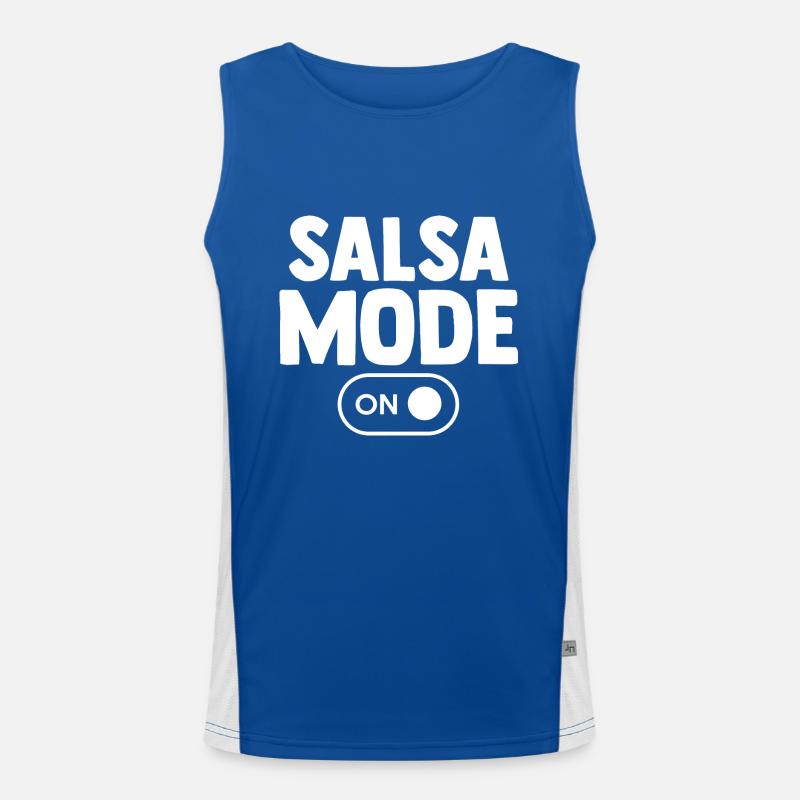 Salsa Dance Dancer Men's Functional Contrast Tank Top 
