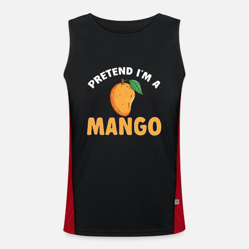 Mango Fruit Mango - Men's Functional Contrast Tank Top  - black/red