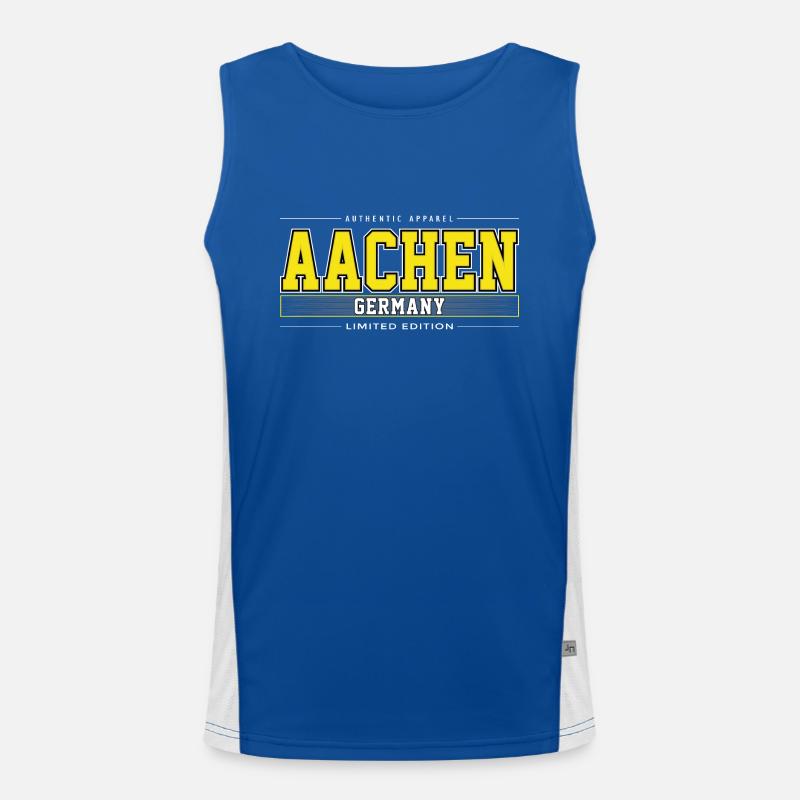 Aachen Men's Functional Contrast Tank Top 