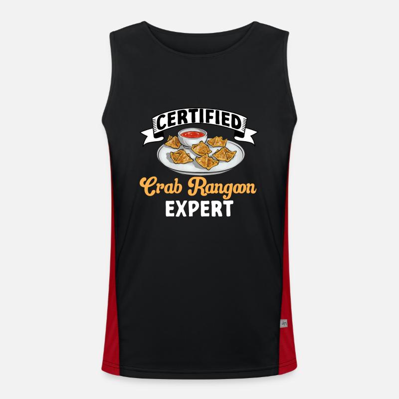 Krabben Rangoon Crab Rangoon Funktionelles Kontrast-Tank Top für Männer 