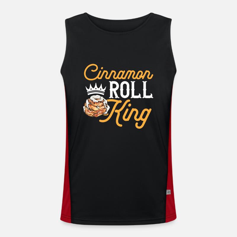 Cinnamon roll Men's Functional Contrast Tank Top 