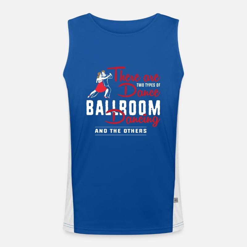 Walzer Paartanz Funktionelles Kontrast-Tank Top für Männer 