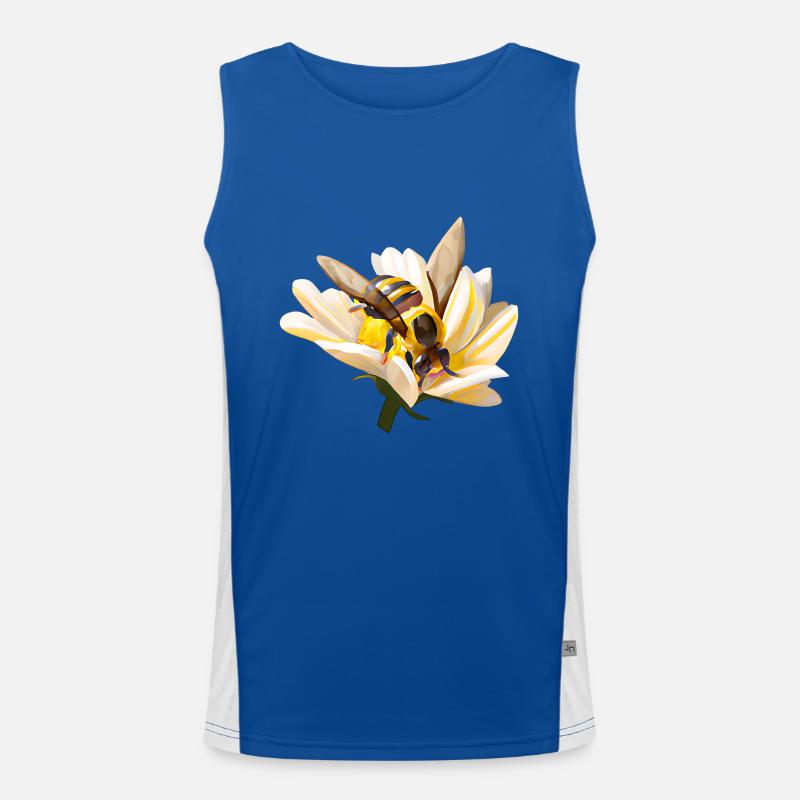 Fleißige Biene Funktionelles Kontrast-Tank Top für Männer 