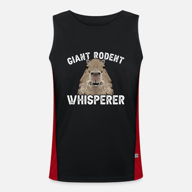Capybara Nagetier Funktionelles Kontrast-Tank Top für Männer 