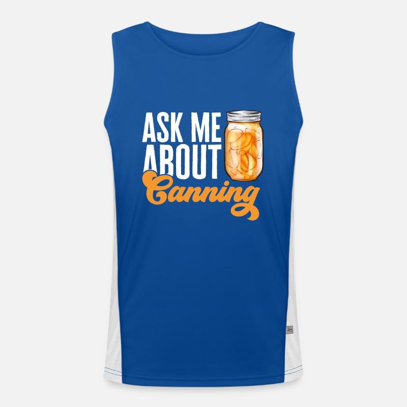 Einmachen Einkochen Lebensmitteln Konservieren Funktionelles Kontrast-Tank Top für Männer 