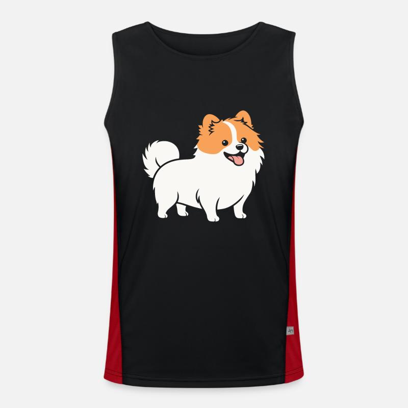 Spitz Funktionelles Kontrast-Tank Top für Männer 