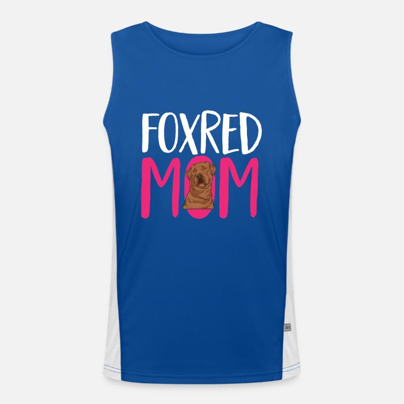 Foxred Labrador Fuchsroter Labrador Retriever Funktionelles Kontrast-Tank Top für Männer 