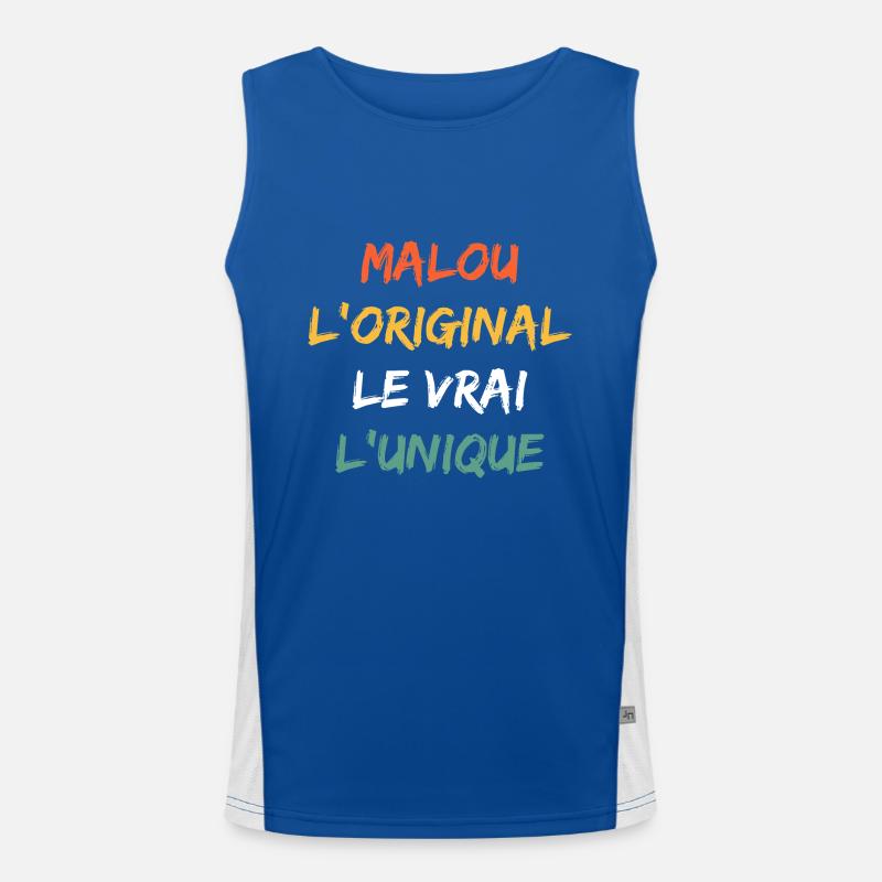 Malou Débardeur respirant contrasté Homme 