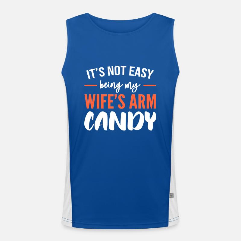 Arm Candy Ehemann Funktionelles Kontrast-Tank Top für Männer 