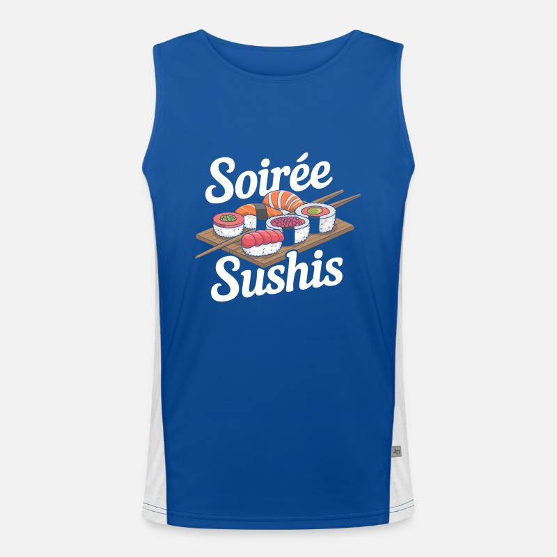 Soirée sushis Débardeur respirant contrasté Homme 