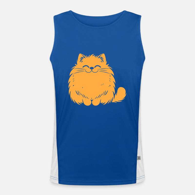Persian cat Men's Functional Contrast Tank Top 