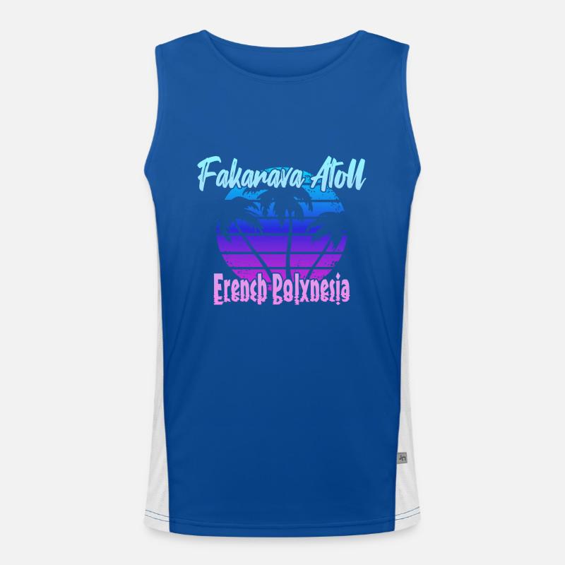 Fakarava Atoll Men's Functional Contrast Tank Top 