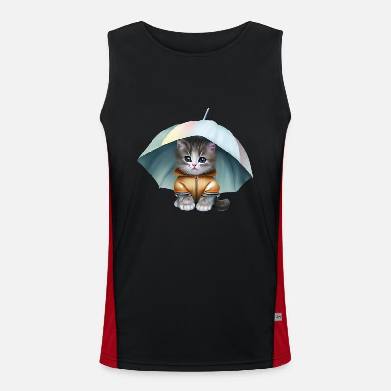 Chaton en imperméable Débardeur respirant contrasté Homme 