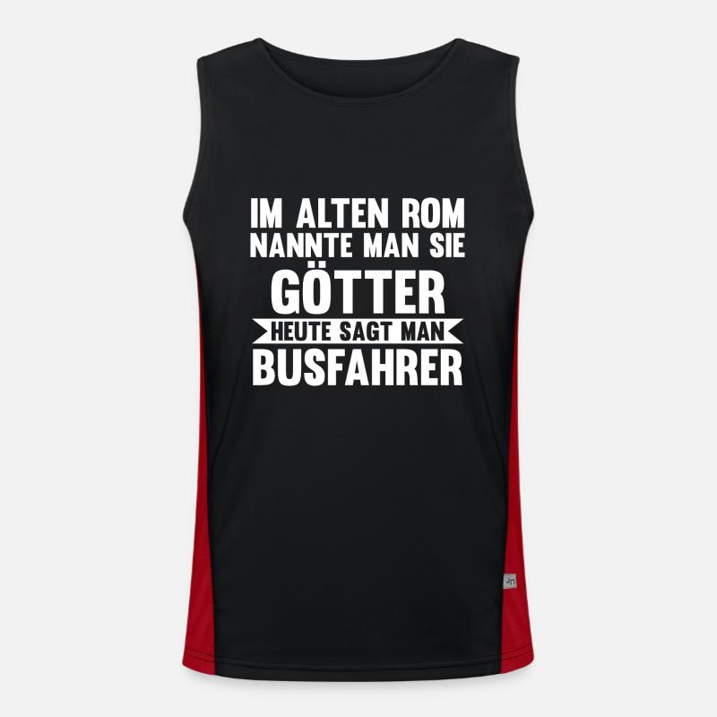 Bus Busfahrer Funktionelles Kontrast-Tank Top für Männer 