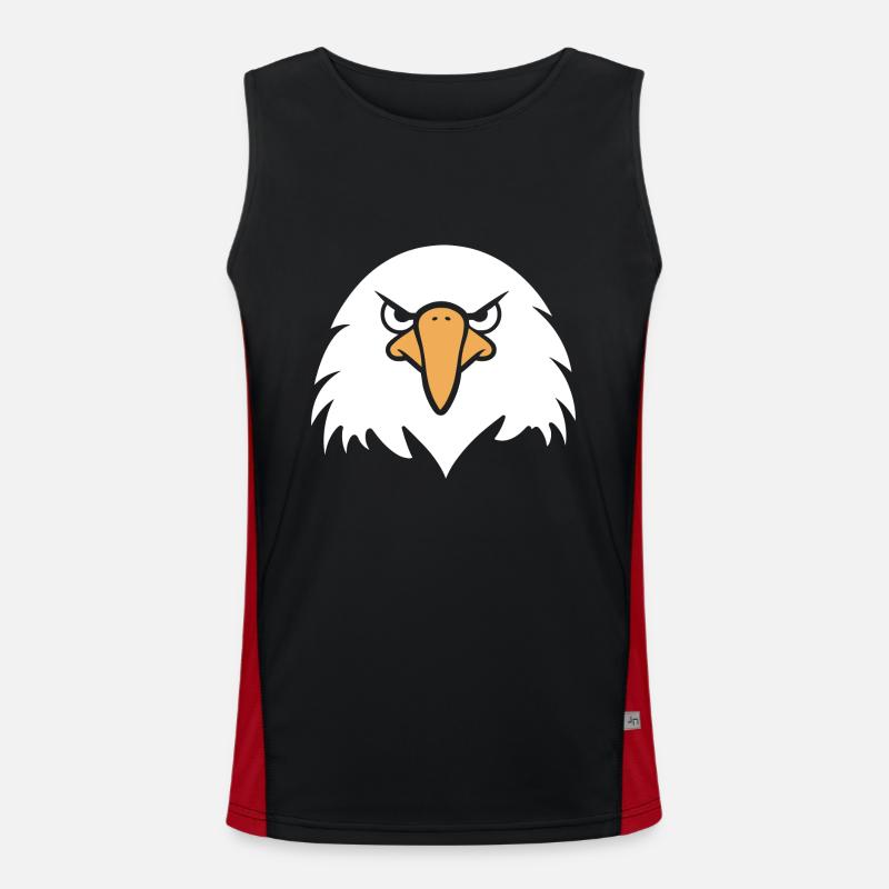 Adler-Vogel Funktionelles Kontrast-Tank Top für Männer 