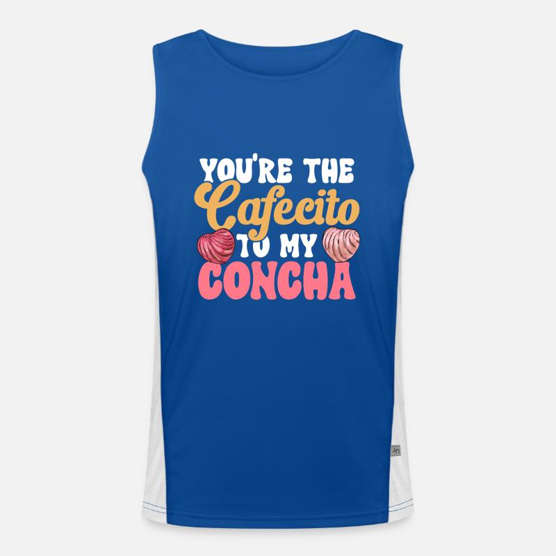 Concha Hispanic Mexikanisch Pan Dulce Funktionelles Kontrast-Tank Top für Männer 