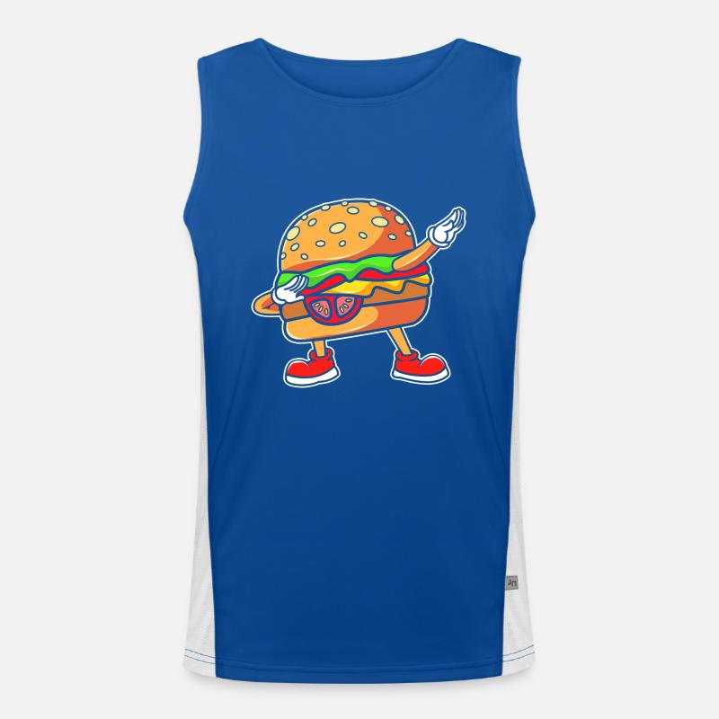 Cheeseburger Men's Functional Contrast Tank Top 