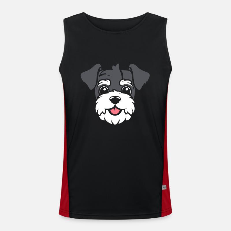 Schnauzer Débardeur respirant contrasté Homme 